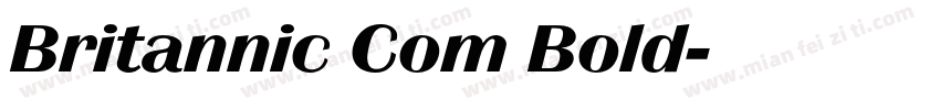 Britannic Com Bold字体转换